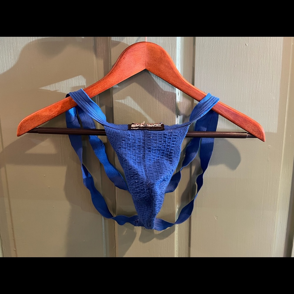 Totally Used Vintage Safe-T-Gard Swimmers Jock - Size L